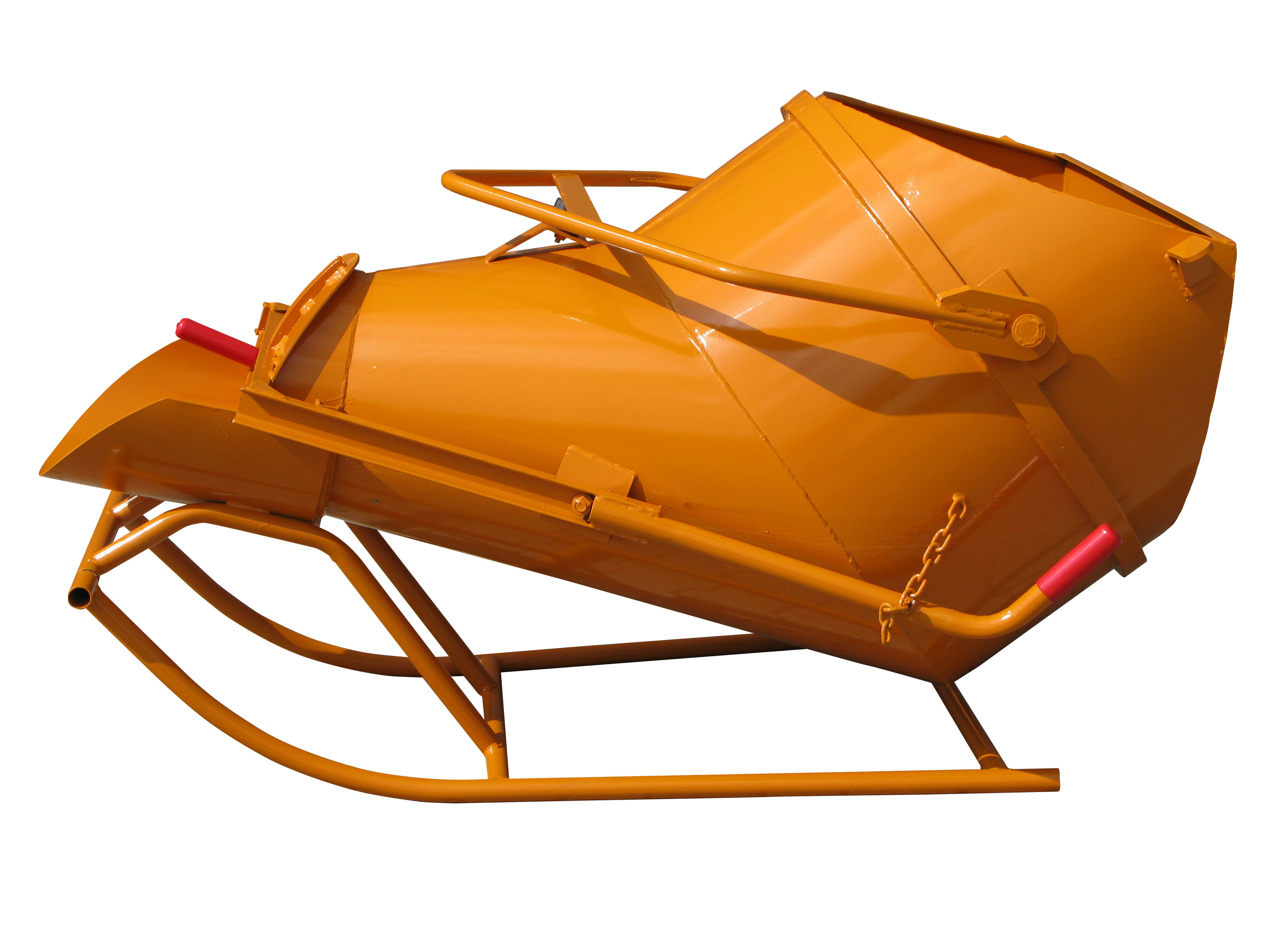 BENNE À BÉTON EICHINGER 150 L COUCHÉE À FOND OUVRANT À VIDAGE LATÉRAL-MÉCANIQUE SANS VOLANT -10251