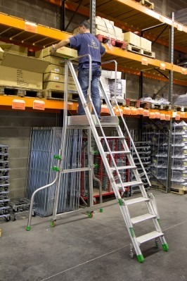 Plateforme de magasinage aluminium 12 marches 150 kg - FIMM - 835007662