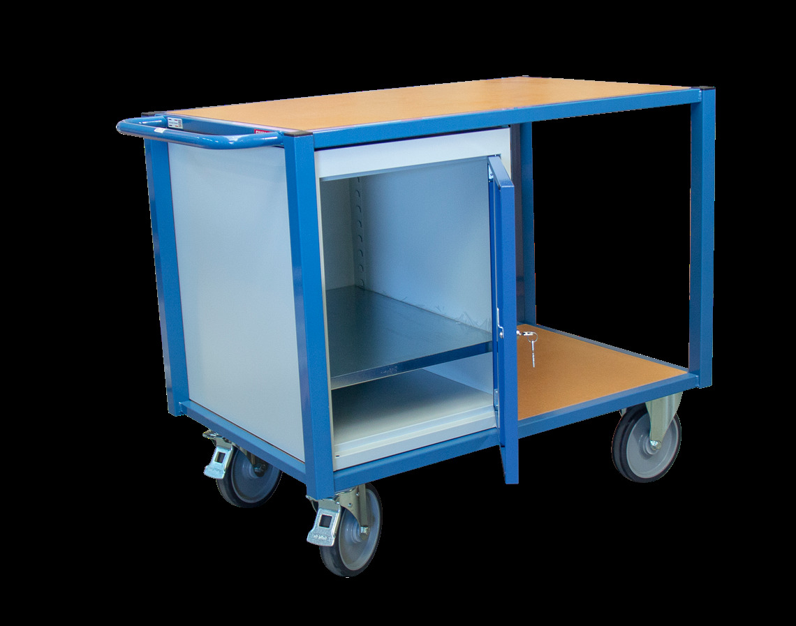 Servante 500 kg 2 plateaux 1060x680 mm 1 bloc porte FIMM - 880002992