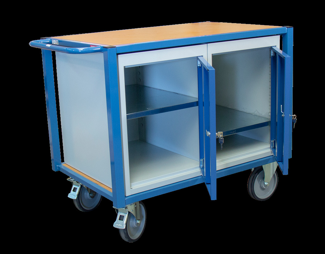 Servante 500 kg 2 plateaux 1060x680 mm 2 blocs porte FIMM - 880002994
