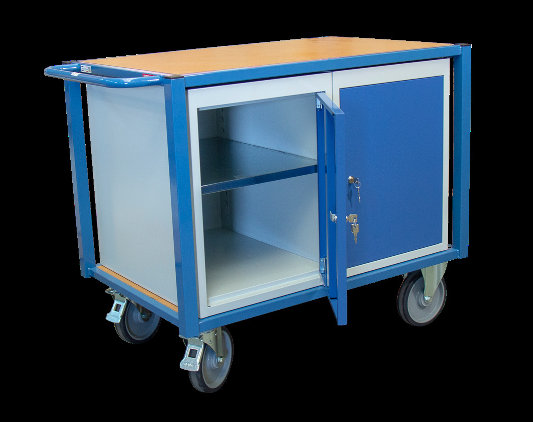 Servante 500 kg 2 plateaux 1060x680 mm 2 blocs porte FIMM - 880002994
