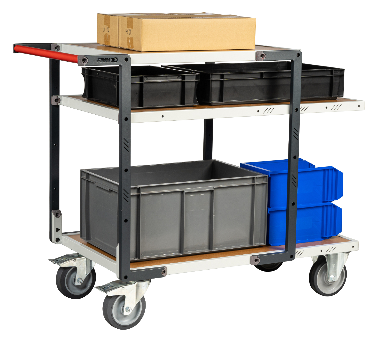 Servante Flat-Pack 3 plateaux 850x500 mm 400 kg - FIMM - 884721245