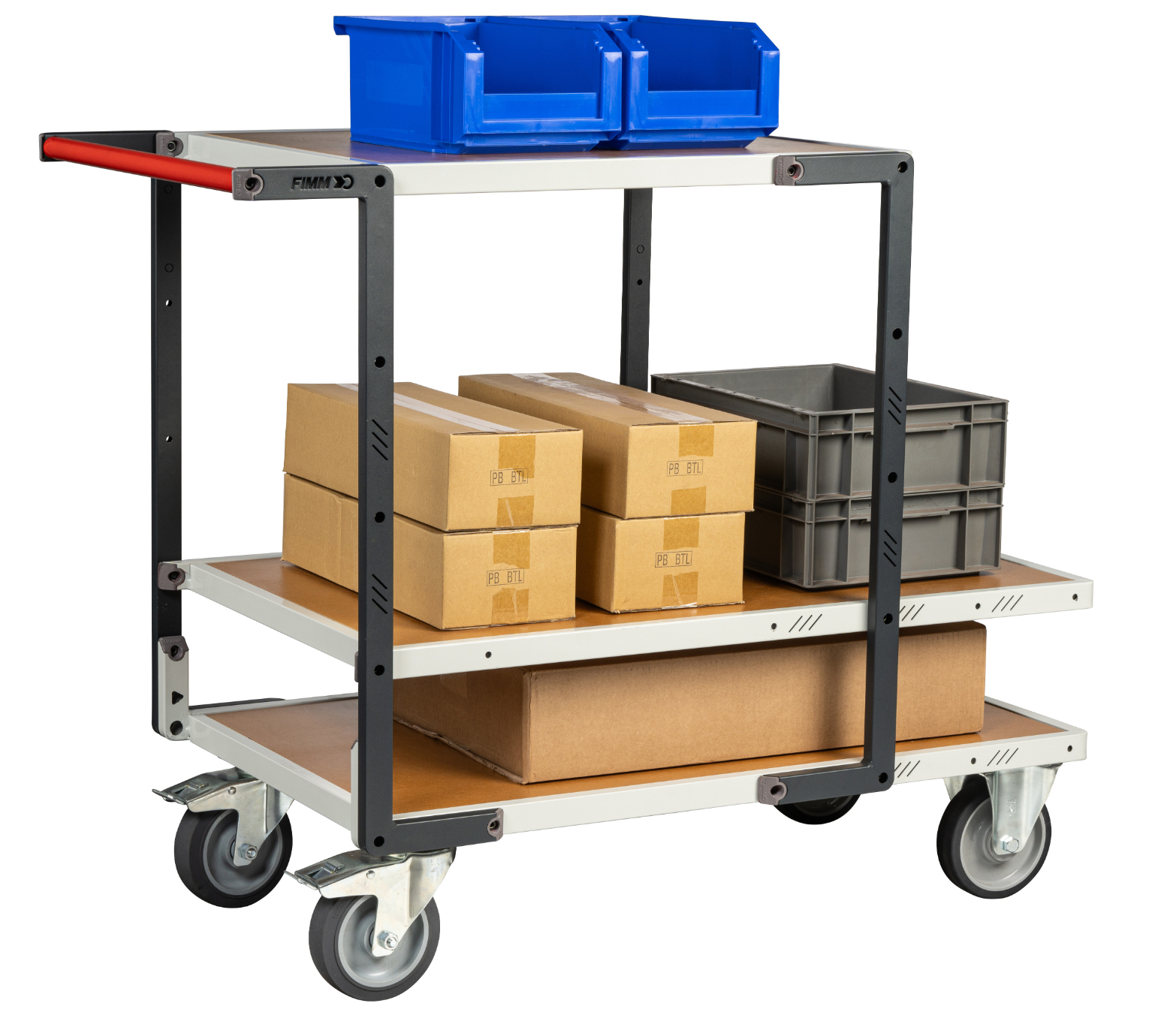Servante Flat-Pack 3 plateaux 850x500 mm 400 kg - FIMM - 884721245
