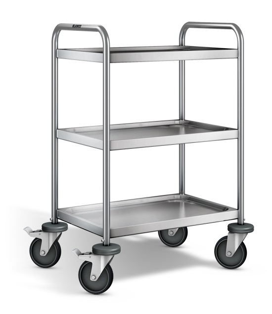 Servante 120 kg inox 304 L 3 plateaux 600x400 mm FIMM - 885006696