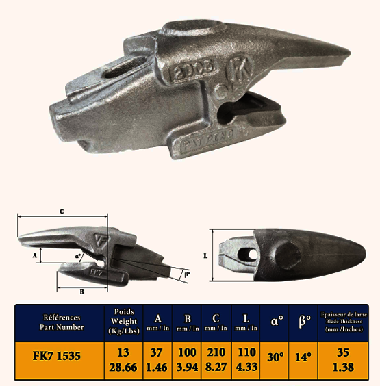 ADAPTEUR A SOUDER FEURST FASTKEY FK71535 LAME 35MM - 003795NE00