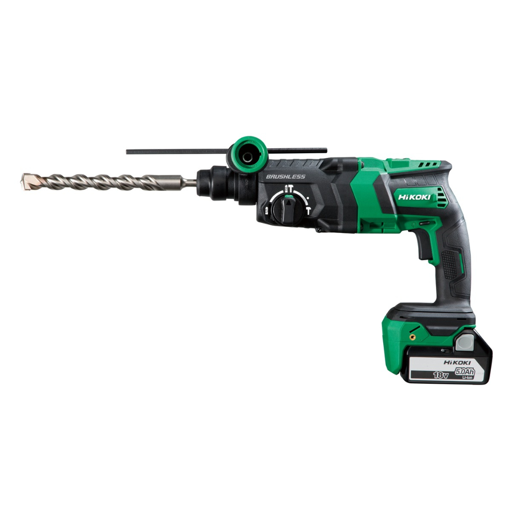 Perfo-burineur SDS+ 26mm brushless 18V 5Ah Li-ion 3,2J- autostop - HIKOKI - DH18DPCWPZ