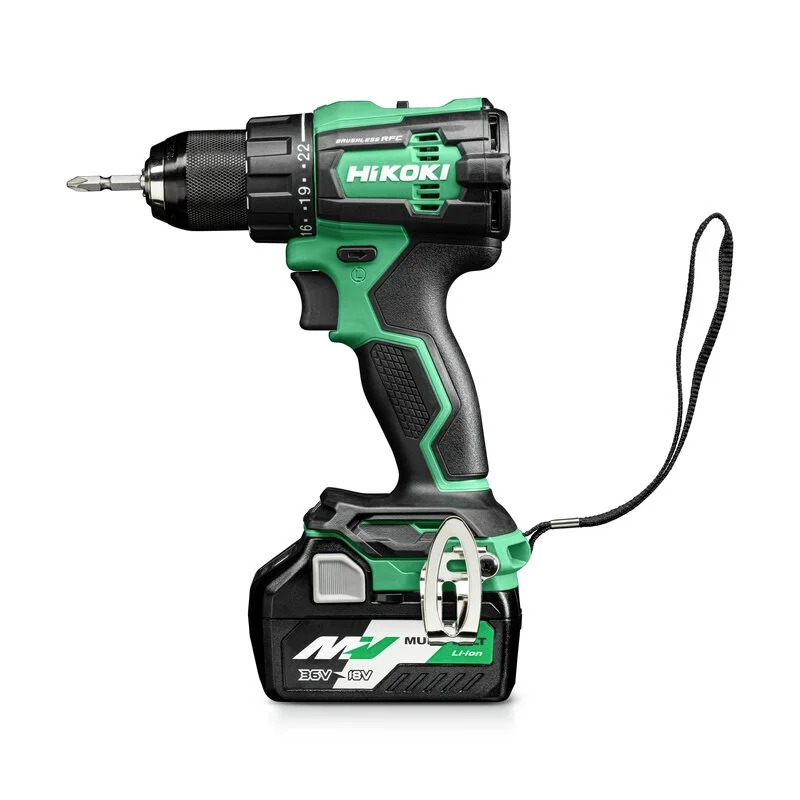 Kit Perceuse visseuse 18V 70nm DS18DE + Boulonneuse à choc 345nm WR18DH + 2 batt. BSL36A18 / UC18YSL3I - HIKOKI - KC18DEWJZ