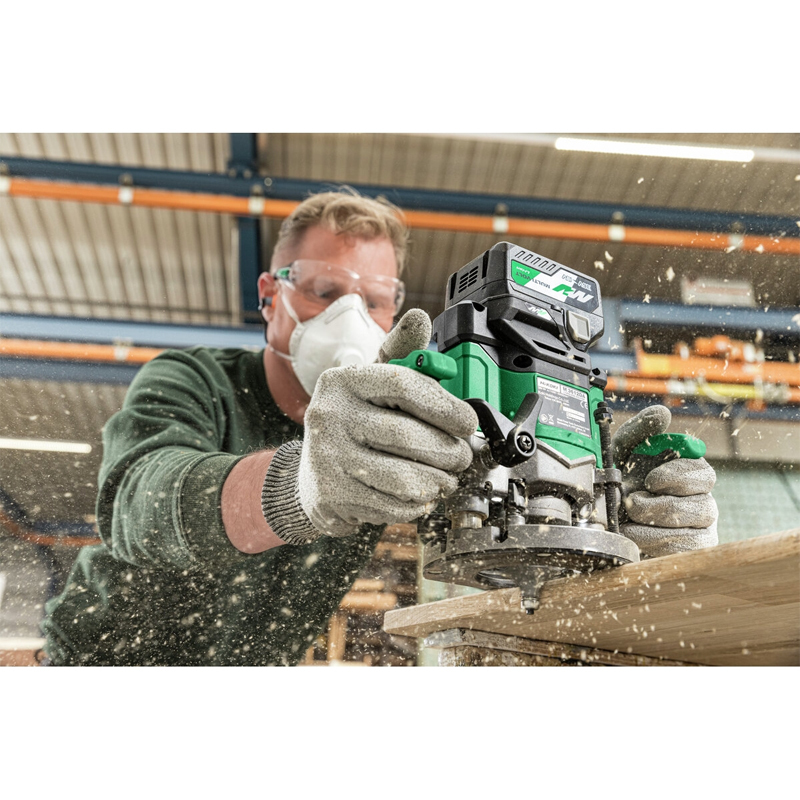 Défonceuse 36V Brushless - Pince 12mm - sans batterie ni chargeur - HIKOKI - M3612DAW2Z