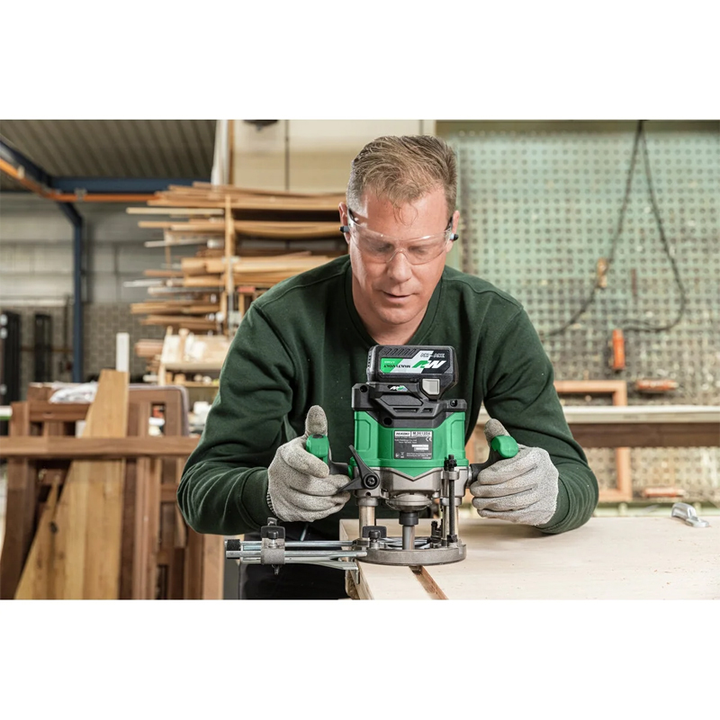 Défonceuse 36V Brushless - Pince 12mm - sans batterie ni chargeur - HIKOKI - M3612DAW2Z