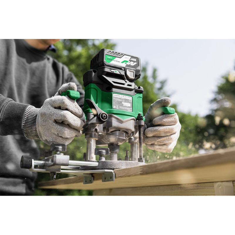 Défonceuse 36V Brushless - Pince 12mm - sans batterie ni chargeur - HIKOKI - M3612DAW2Z