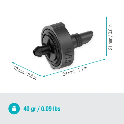 Goutteur fin de ligne régulateur de pression 2 l/h - GARDENA - 13302-26