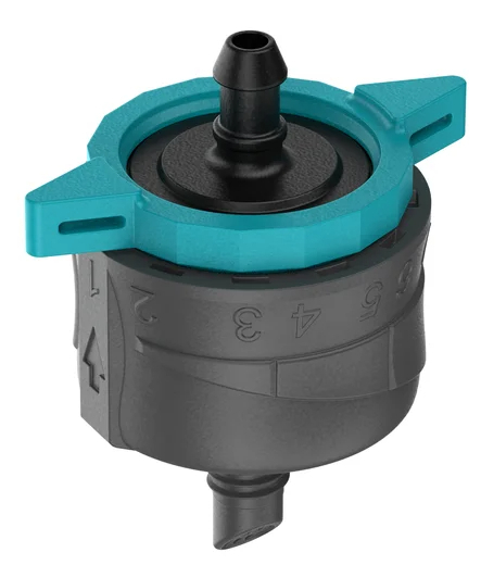 Goutteur fin de ligne réglable et régulateur de pression 1 - 8 l/h - GARDENA - 13304-26