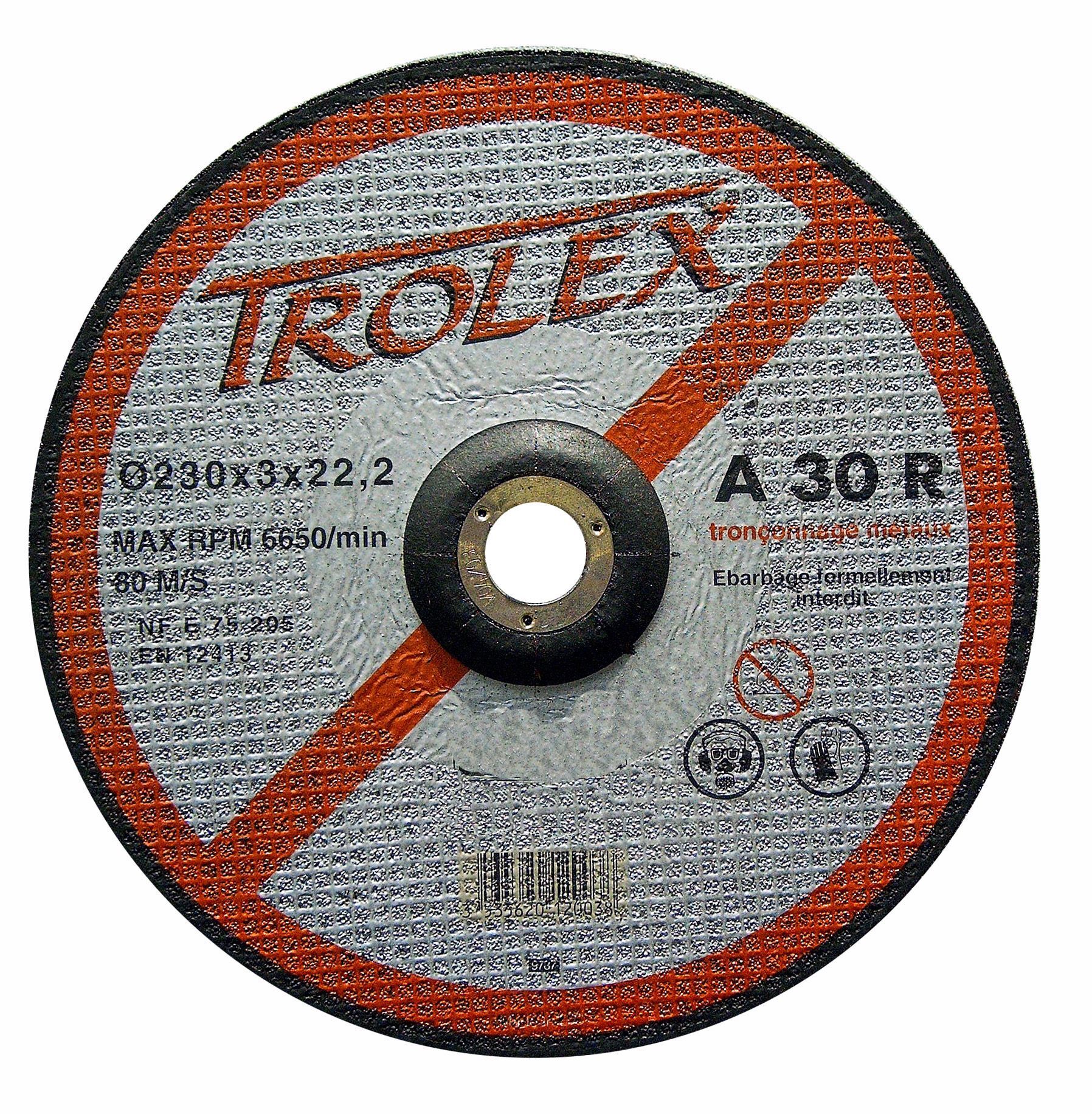 DISQUE TROLEX HUSQVARNA A30R MÉTAUX Ø 230 ALÉSAGE 22 2 -543059224