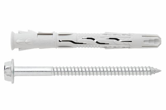 BOITE INDEX DE 50-CHEVILLE NYLON UNIVERSELLE À HAUT RENDEMENT FILETAGE M8 Ø 8 MM L 120 MM -TNUXE08120