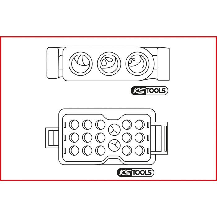 Extracteur universel de cosses pour connecteurs plats et ronds - 1,5 / 3,5 mm KSTOOLS - 1540013
