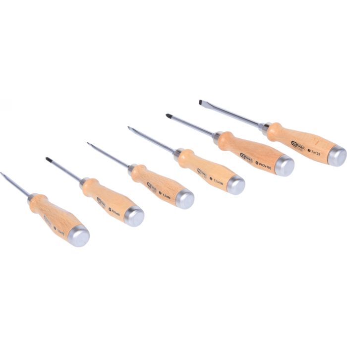 Jeu de 6 tournevis ERGOTORQUE® BOISmax à lame traversante KSTOOLS - 3001050