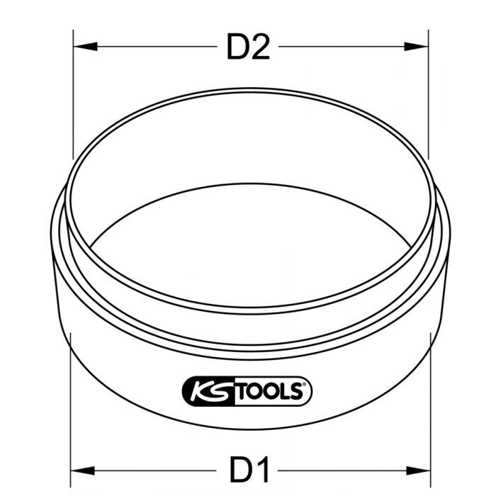 Douille d'aide au montage de segment pour DAF Ø 137 mm KSTOOLS - 4601095
