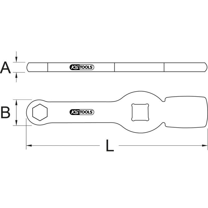 Clé à frapper 30mm pour étrier de frein KSTOOLS - 4605061