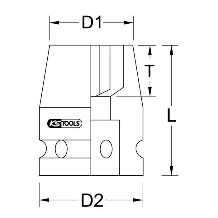 Douille à chocs TORX-E 1/4’’, E6 KSTOOLS - 5151066
