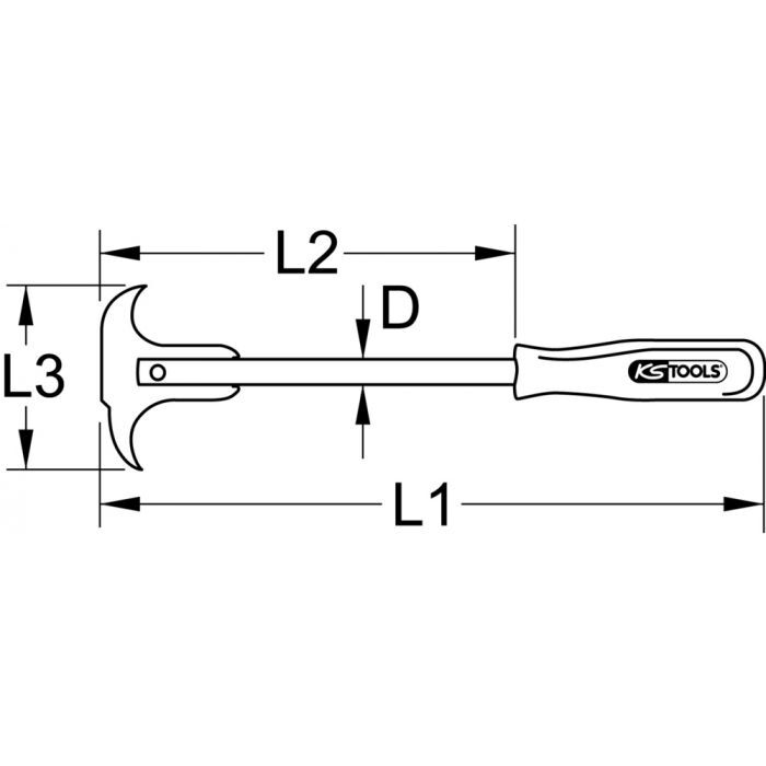 Outil pour extraire les joints, 300 mm KSTOOLS - 5501060