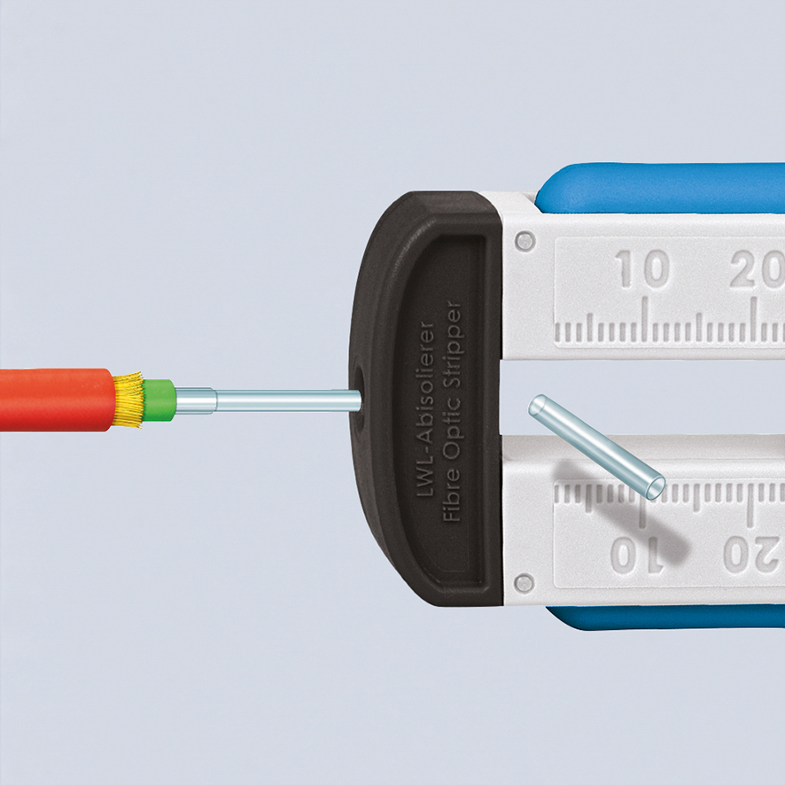 Outil à dénuder les cables en fibre optique - Pour fibre diamètre 0,125mm KNIPEX - 1285110SB