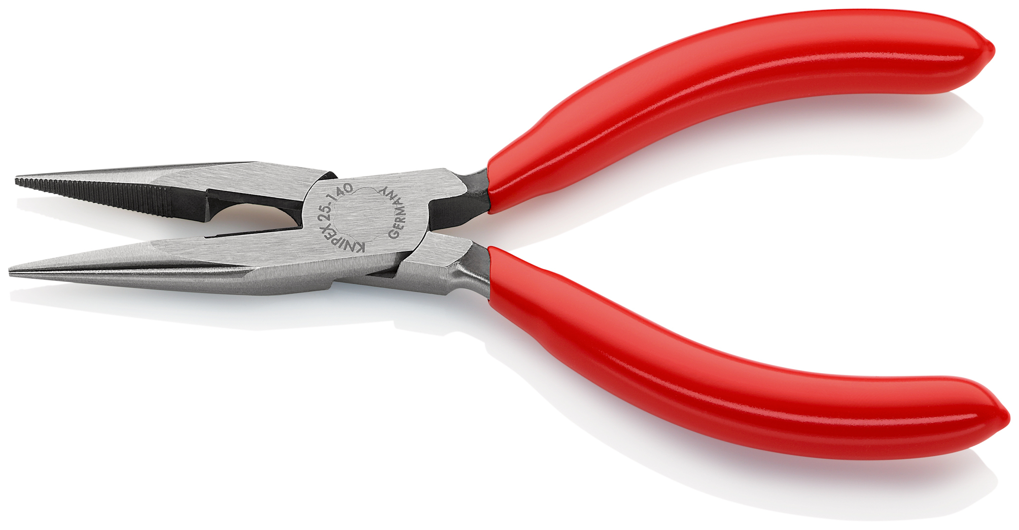 Pince a bec 1/2 rond 140mm av. tranchant KNIPEX - 25 01 140