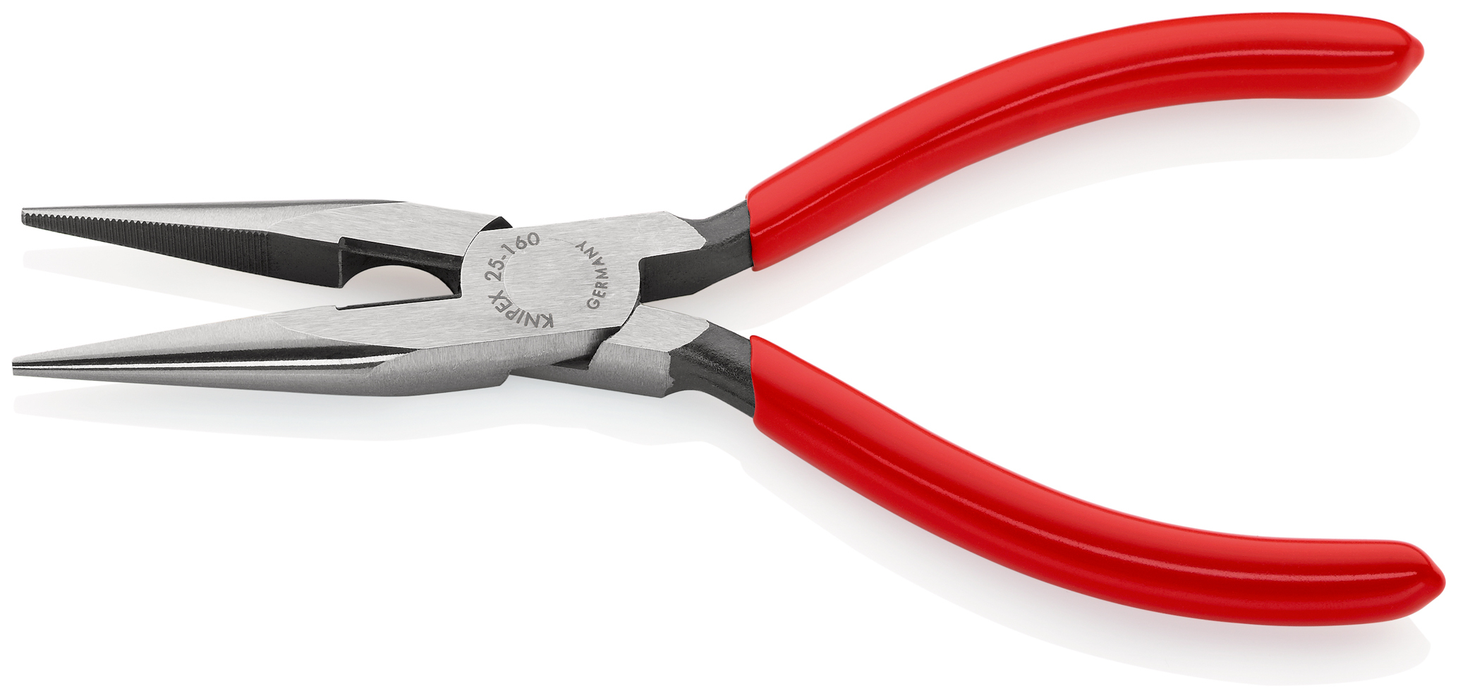 Pince a bec 1/2 rond 160mm av. tranchant KNIPEX - 25 01 160 SB