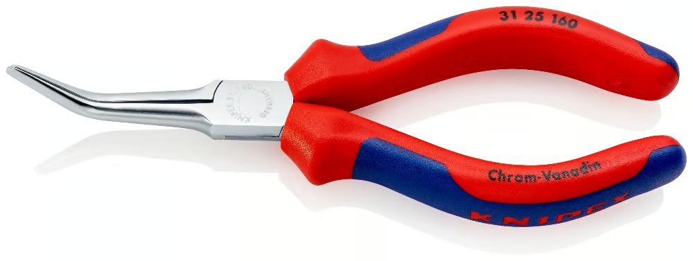 Pince de préhension ultrafine électrique 160mm chrome 45° KNIPEX - 31 25 160