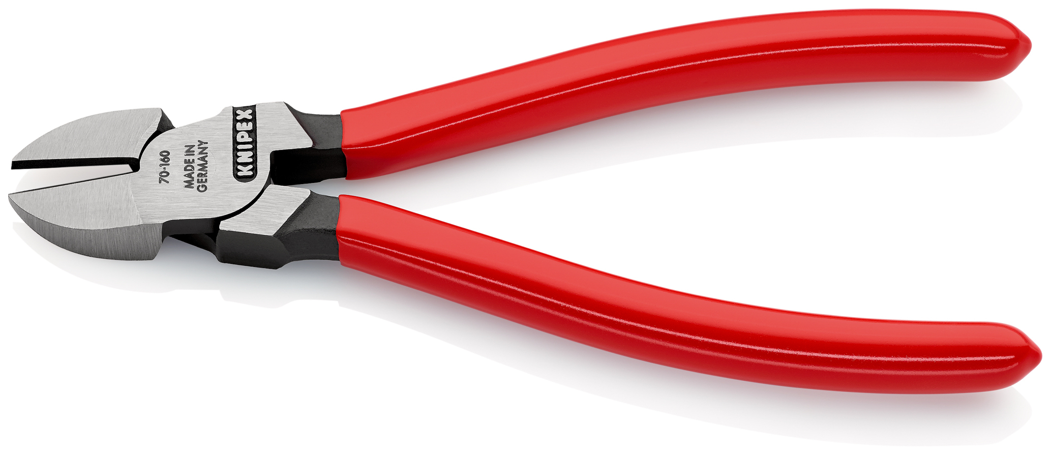 Pince coupante de côté 160mm gaine pvc KNIPEX coupe acier Ø 3mm sur carte - 70 01 160 SB