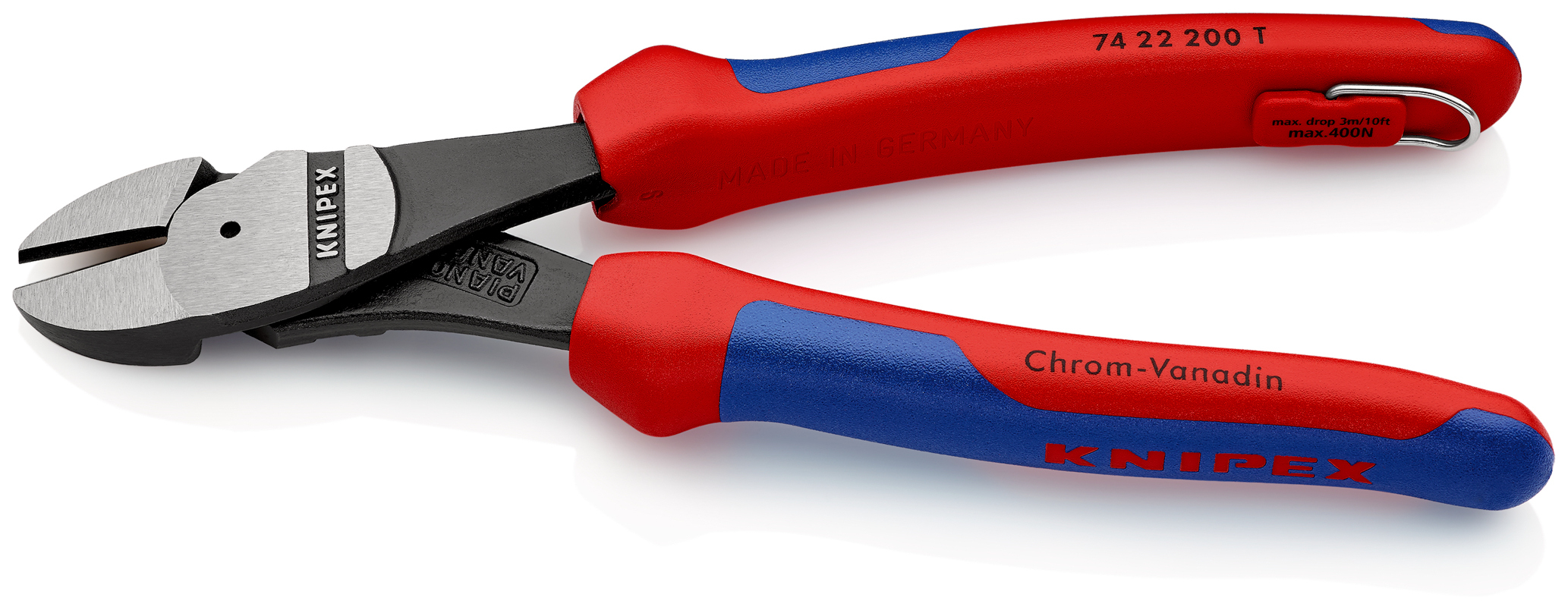 Pce cpte cte fte demult 200mm 25° anti. KNIPEX - 74 22 200 T BK