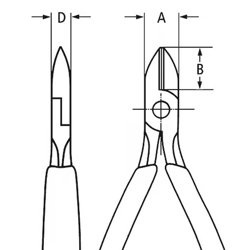 Pince coupante de côté pour électromécanicien - 125 mm - KNIPEX - 76 12 125