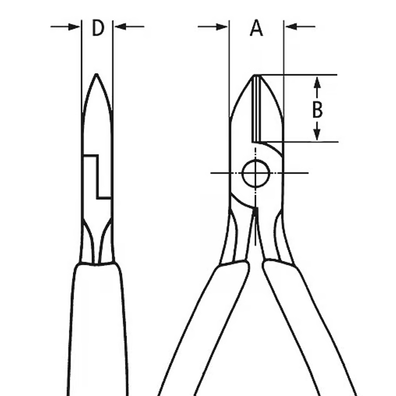 Pince coupante de côté pour électromécanicien - 125 mm - KNIPEX - 76 22 125