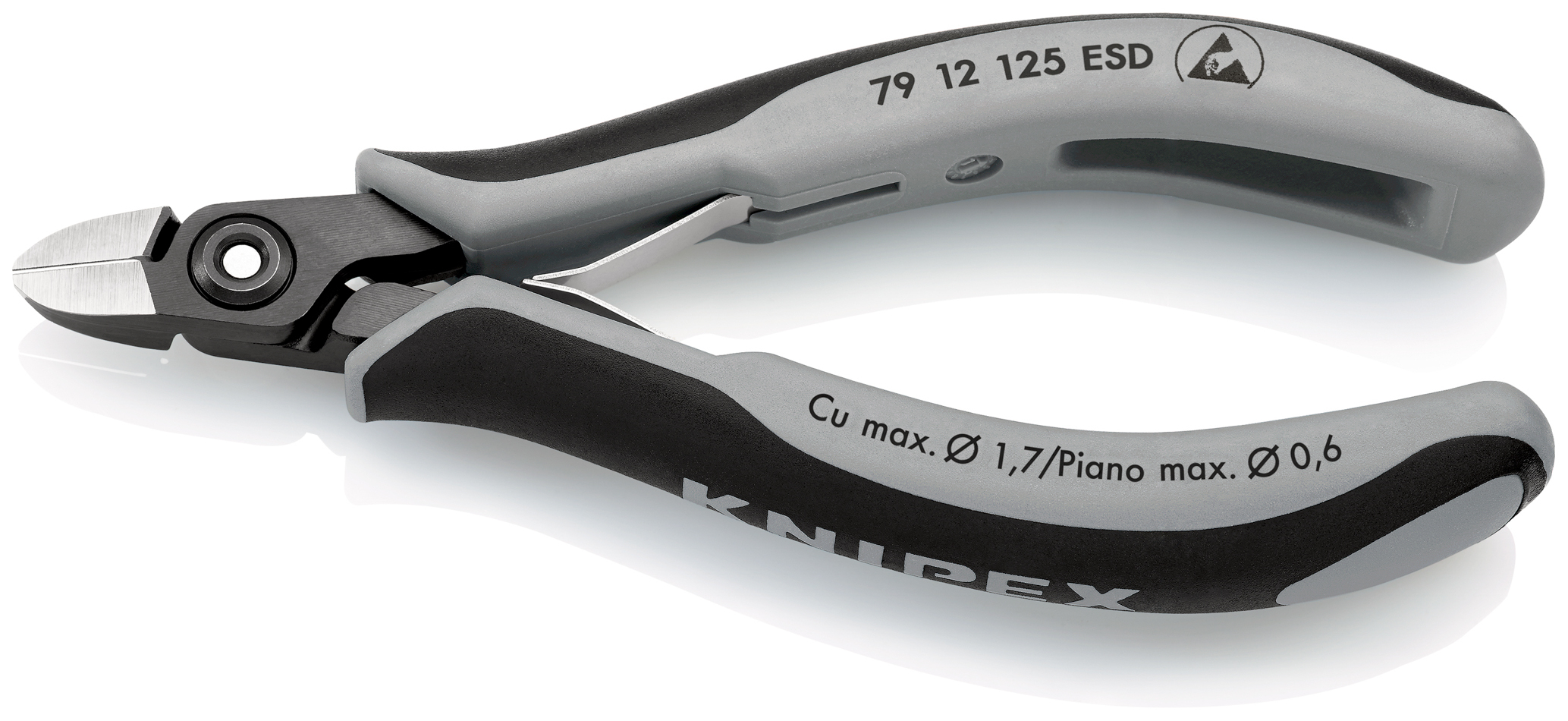 Pince coupante cote electro 125mm esd KNIPEX - 79 12 125 ESD