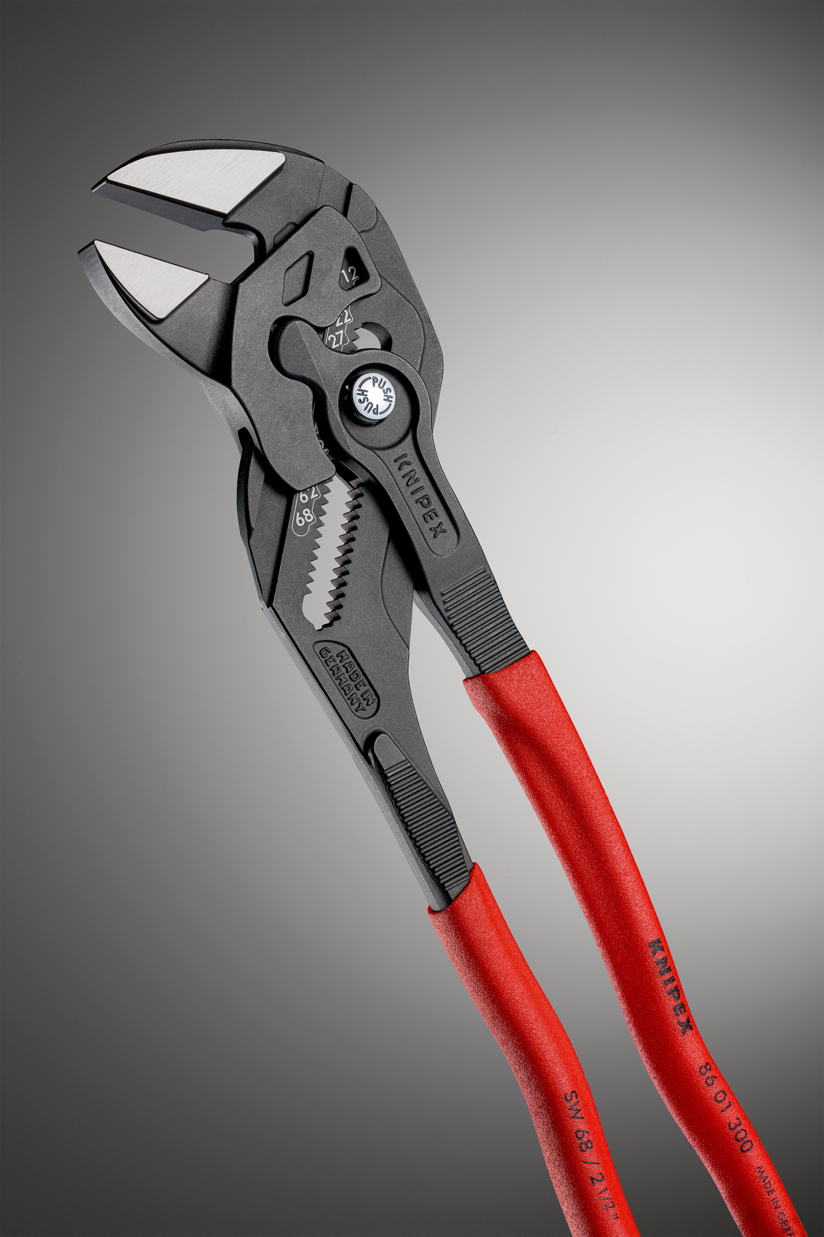 Pince cle 300mm brunie gaine pvc KNIPEX - 86 01 300 SB