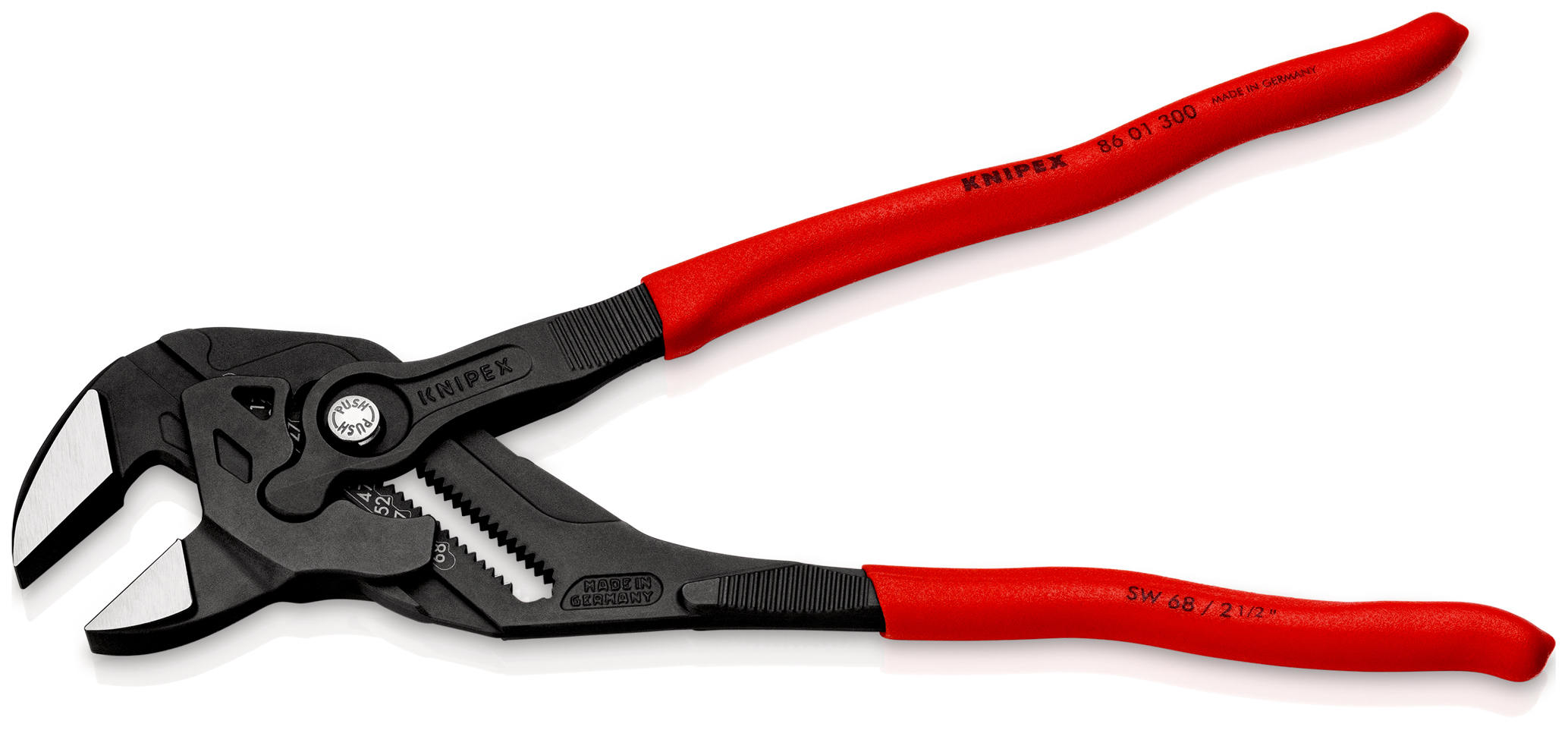 Pince cle 300mm brunie gaine pvc KNIPEX - 86 01 300 SB