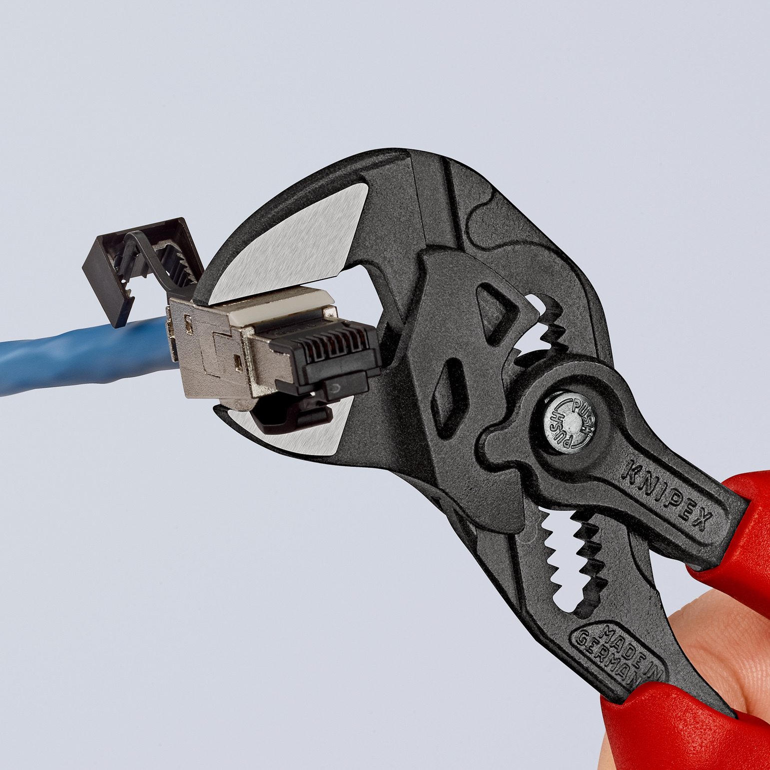 Pince cle 180mm brunie bimatiere KNIPEX - 86 02 180 SB