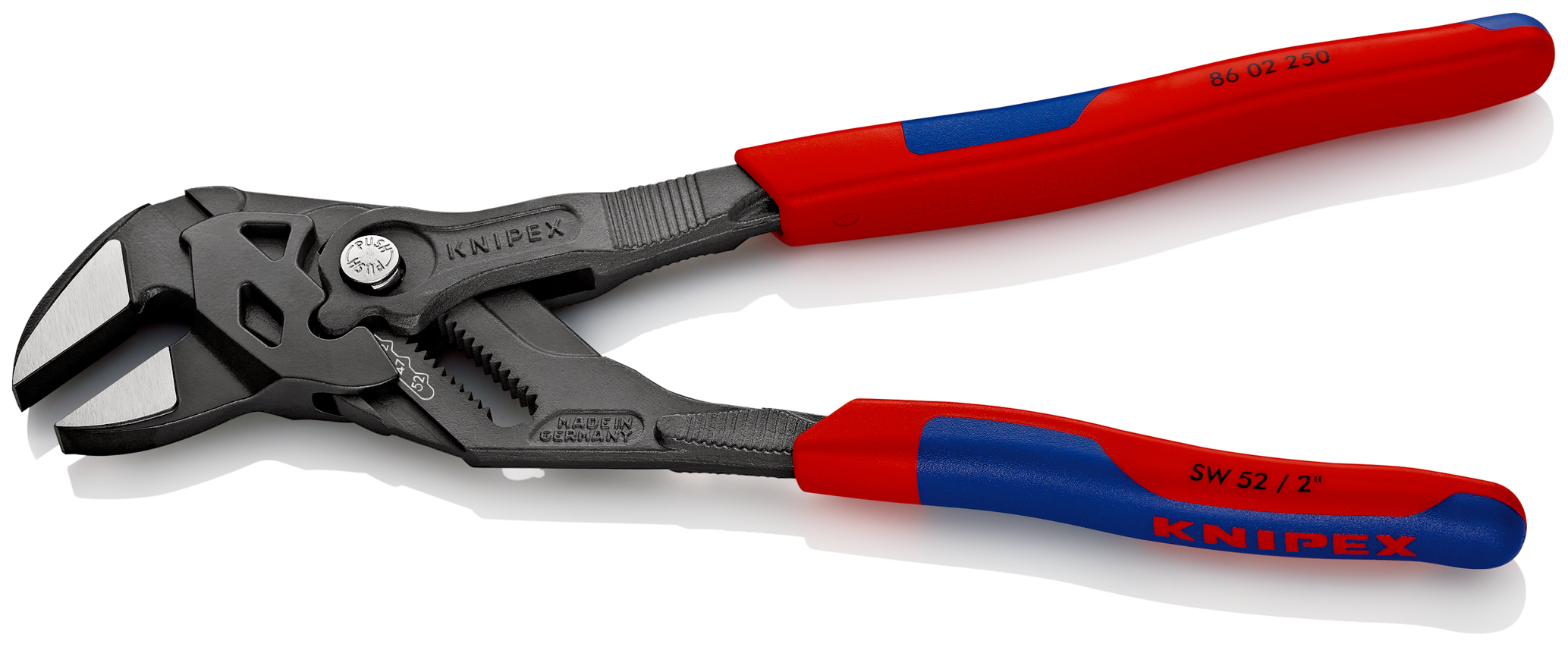 Pince cle 250mm brunie bimatiere KNIPEX - 86 02 250 SB