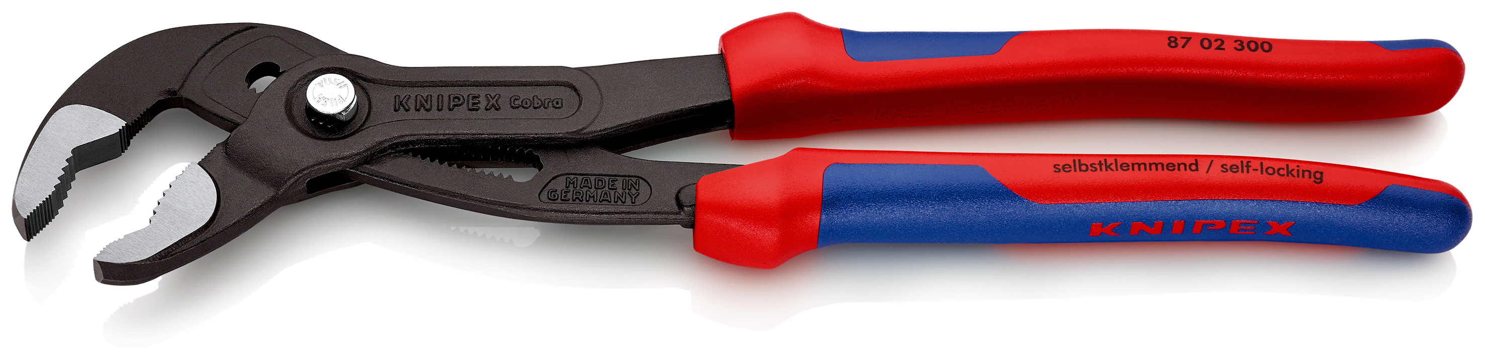 Pince multiprise Cobra® 300mm - Gainage bi-matière - Capacité 60mm KNIPEX - 8702300SB