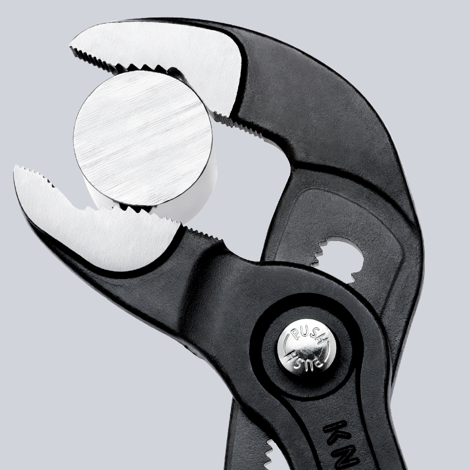 Pince multiprise Cobra® 300mm - Gainage bi-matière - Œillet antichute KNIPEX - 8702300TBK
