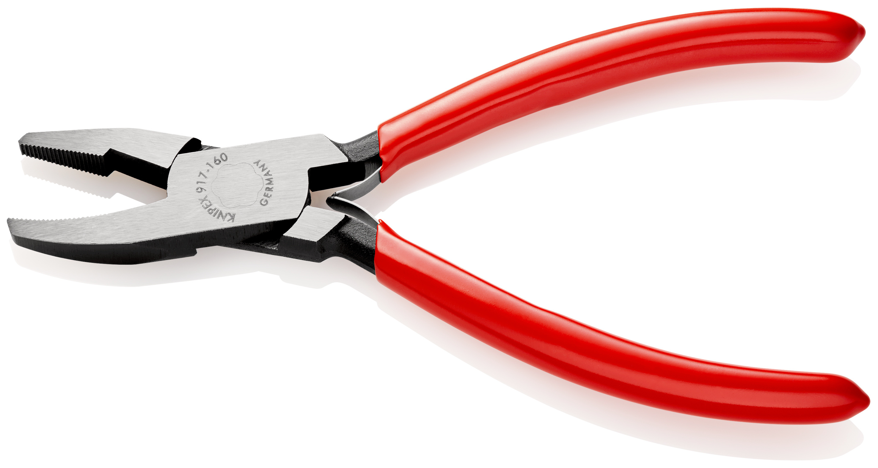 Pince à gruger le verre avec ressort - 160mm - Gainage PVC - Becs de largeur 4mm KNIPEX - 9171160