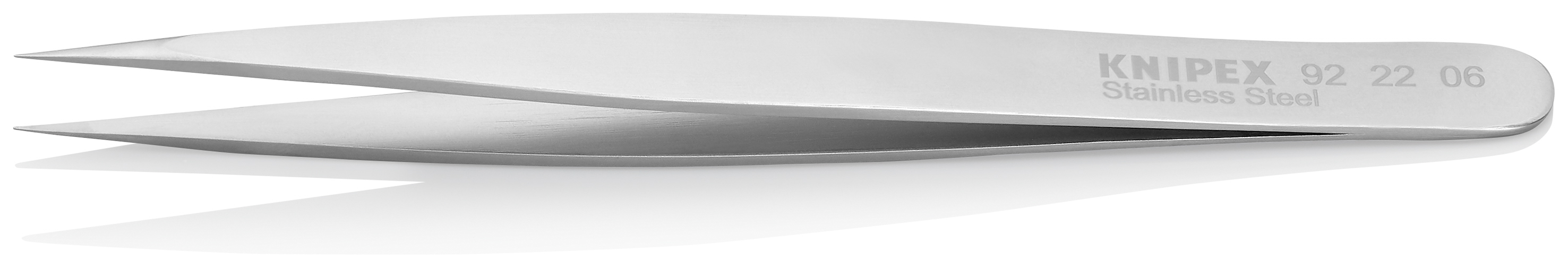 Brucelle de précision 120mm droite - Pointue - Acier inoxydable antimagnétique KNIPEX - 922206