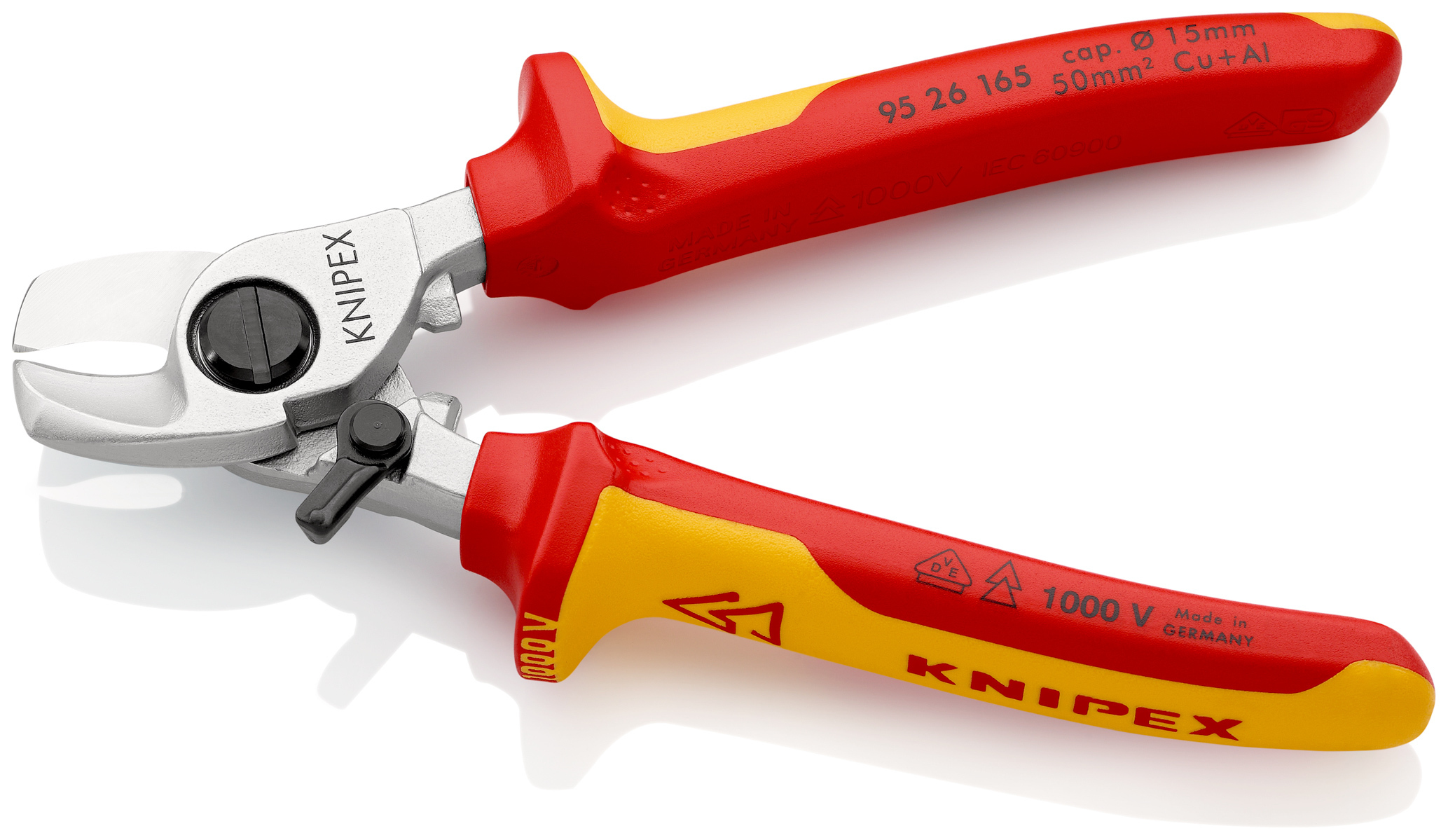 Coupe-cables 165mm ø15mm 50mm² 1000v KNIPEX - 95 26 165