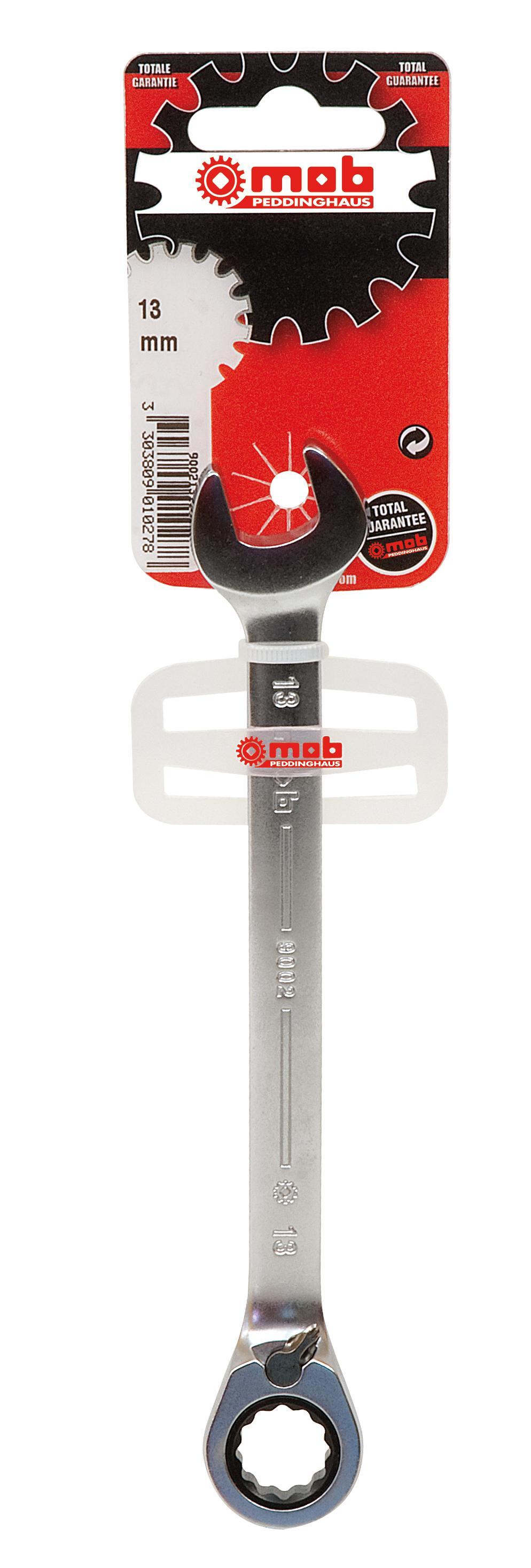 CLE MIXTE A CLIQUET 8 MM SUR CARTE MOB - 9002081001