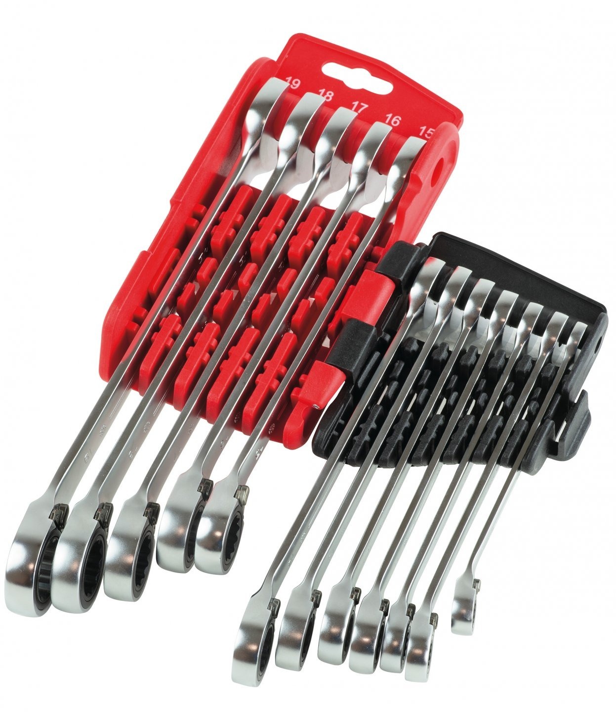 Monture de 12 clés mixtes à cliquet (8-9-10-11-12-13-14-15-16-17-18-19) - MOB OUTILLAGE - 9002M12001