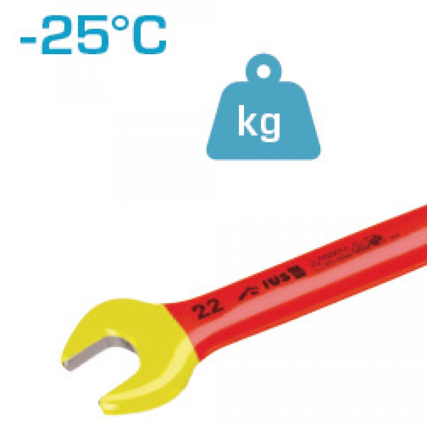 Clé à fourche 11 mm isolée 1000V - MOB OUTILLAGE - 9005110501