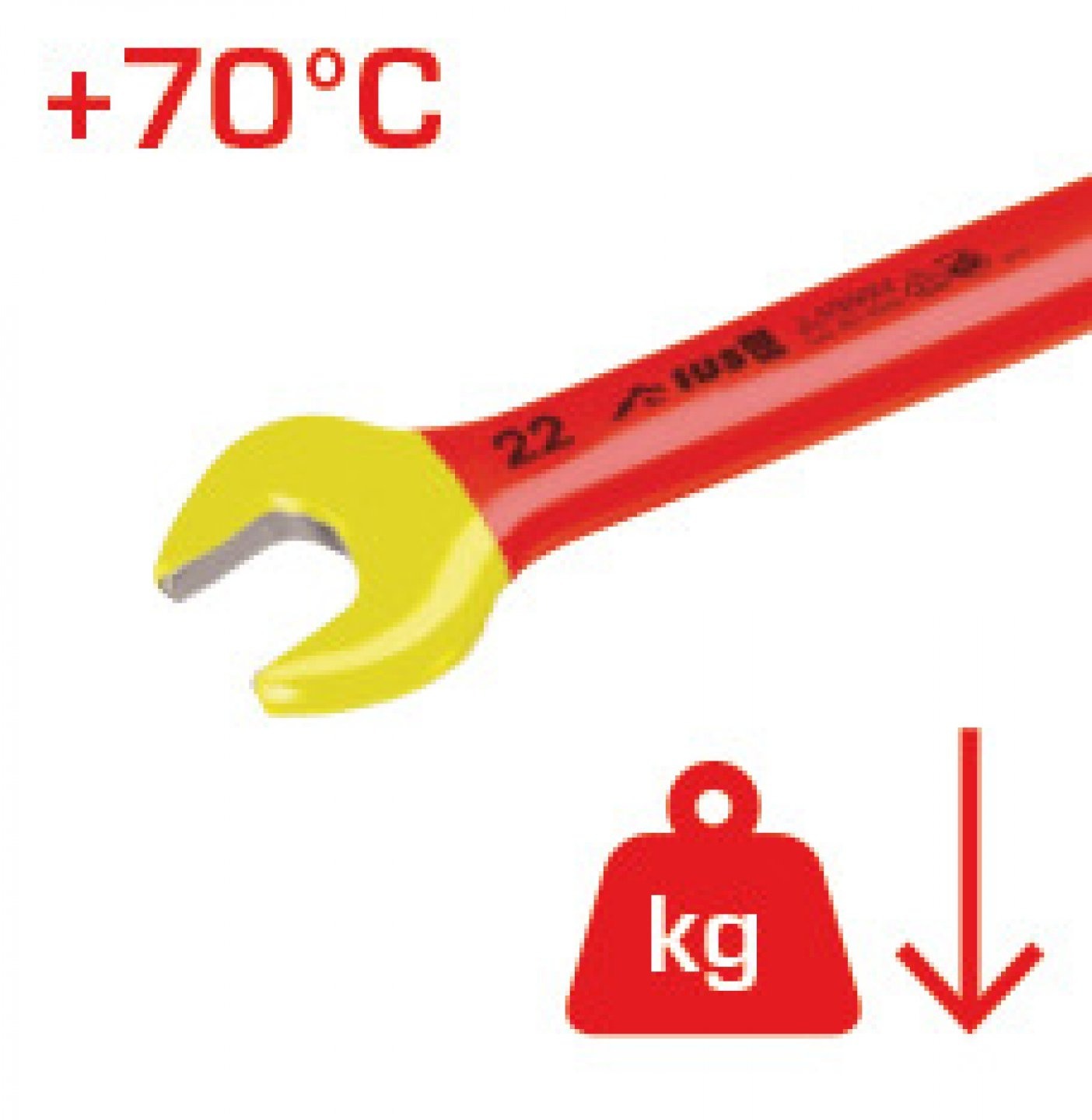 Clé à fourche 17 mm isolée 1000V - MOB OUTILLAGE - 9005170501
