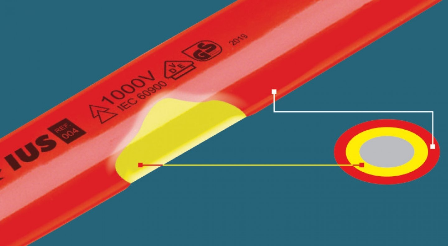 Clé polygonale coudée 17mm isolée 1000V - MOB OUTILLAGE - 9010170501