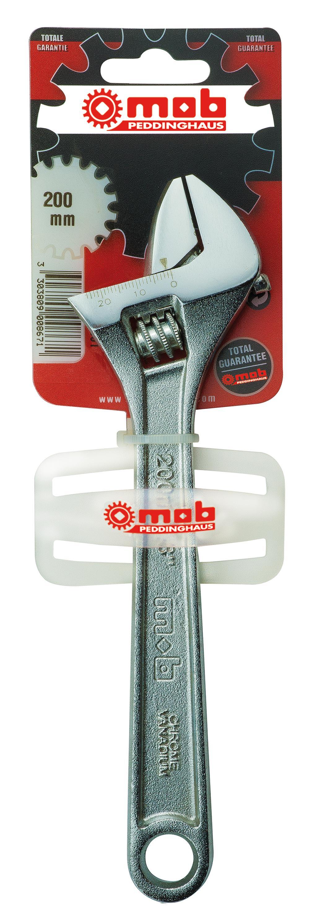 CLE A MOLETTE CHROMEE 300MM-12 SUR CARTE MOB - 9044301001