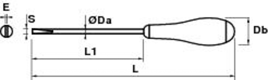 TOURNEVIS ELECTRICIEN 2.5X75 MOB - 9100120001
