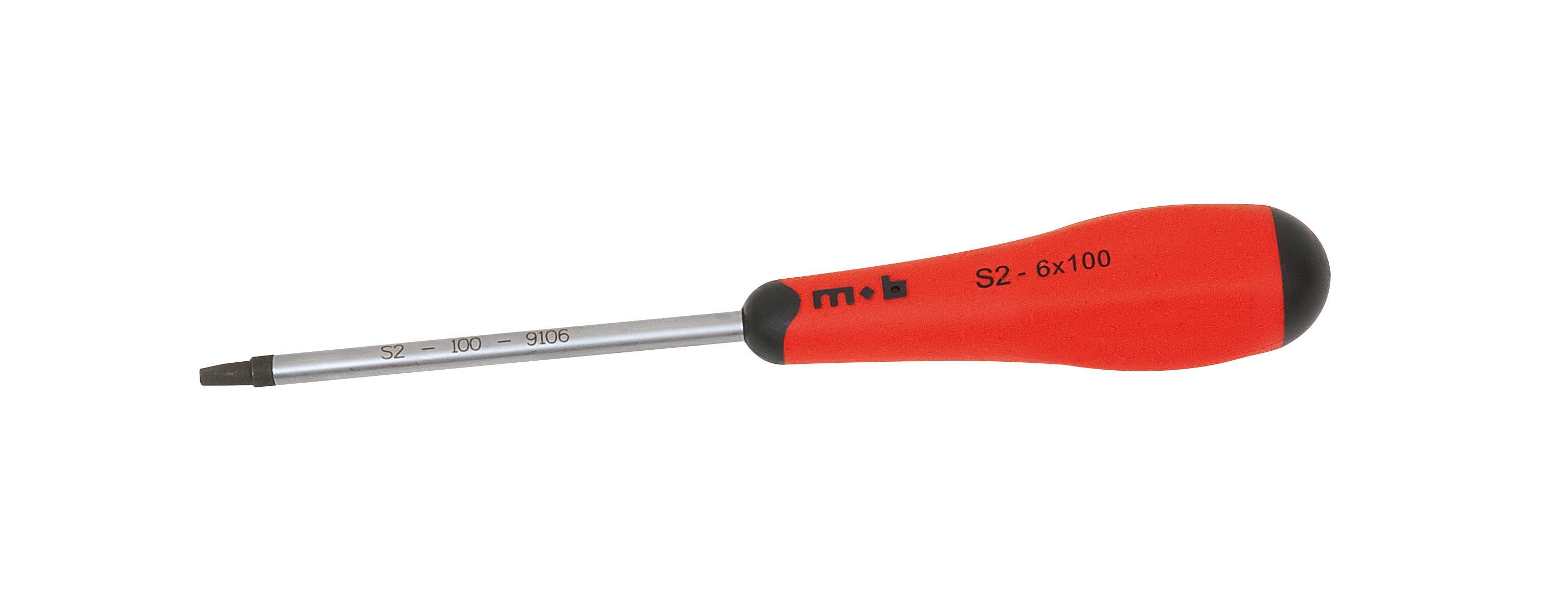 TOURNEVIS BIMATIERE EMBOUT CARRE S2X6.0X100 MOB - 9106010001